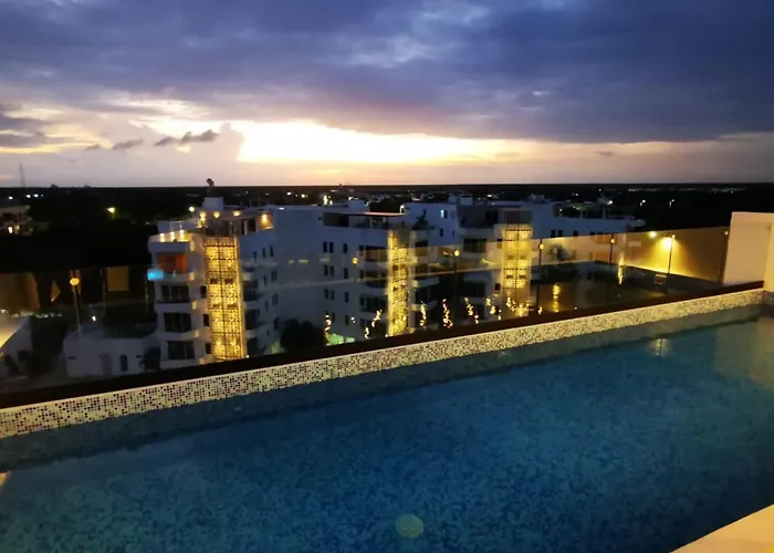 Departamento A 5 Min De Parque Xcaret Apartment